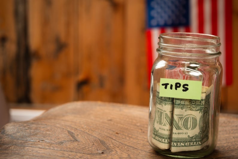Tips in jar