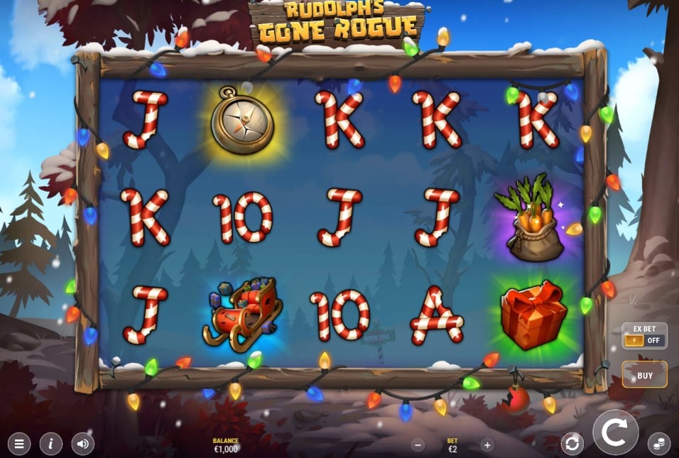 Rudolph's Gone Rogue slot reels by Million Games - best new online slots of the week