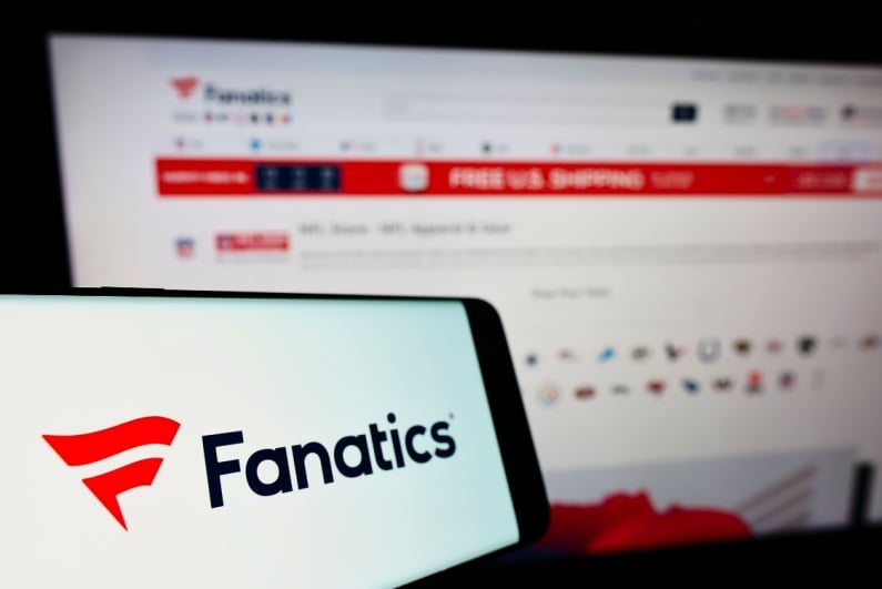 Fanatics logo on phone