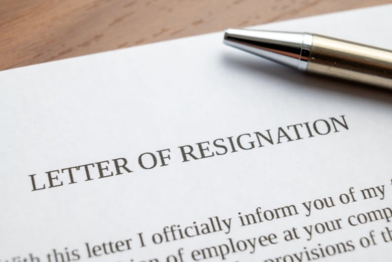 Resignation letter