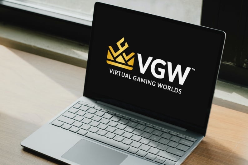 VGW logo on laptop