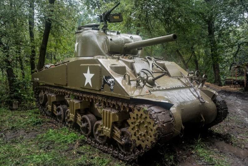 WWII Sherman tank