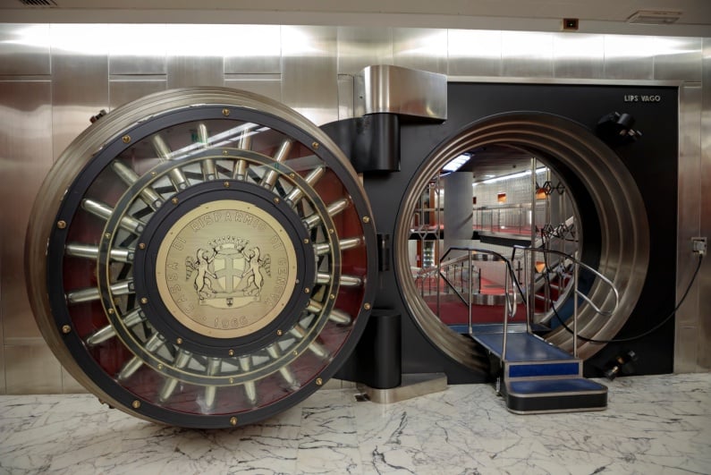 Elaborate bank vault