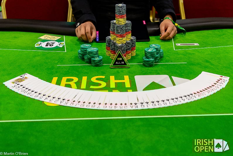 Irish Open cards and chips