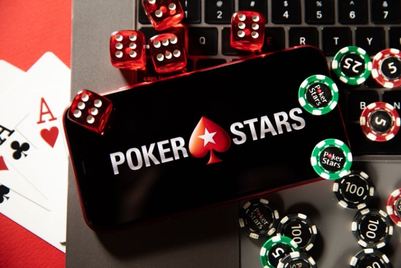PokerStars logo on phone