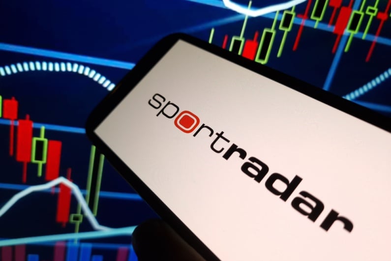 Sportradar logo on phone