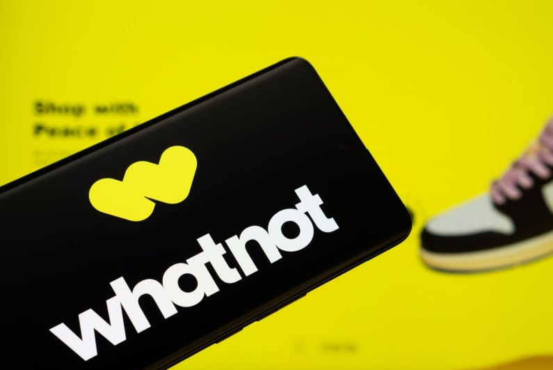 whatnot logo on phone