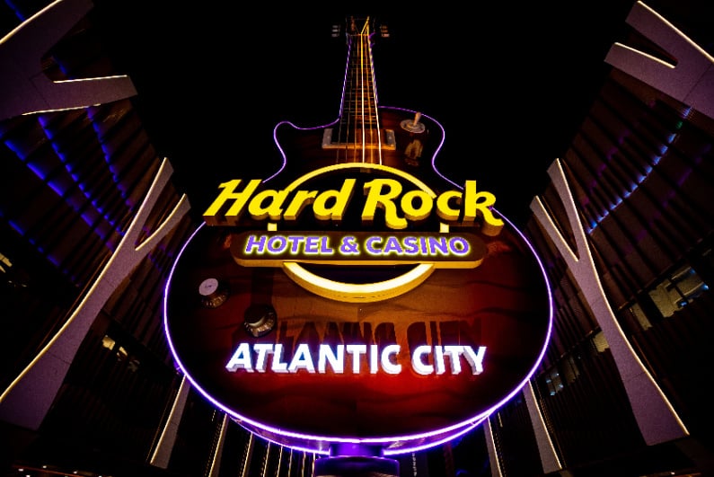 Hard Rock Atlantic City sign