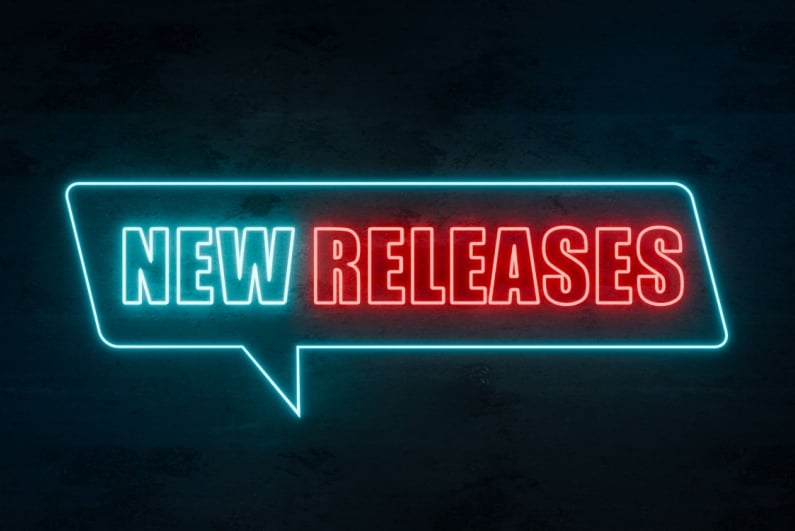 New Releases neon sign