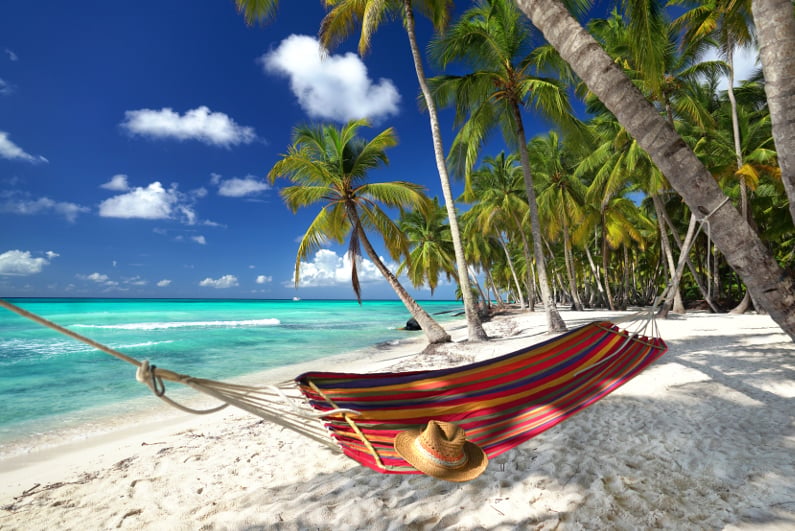 Hammock on beach