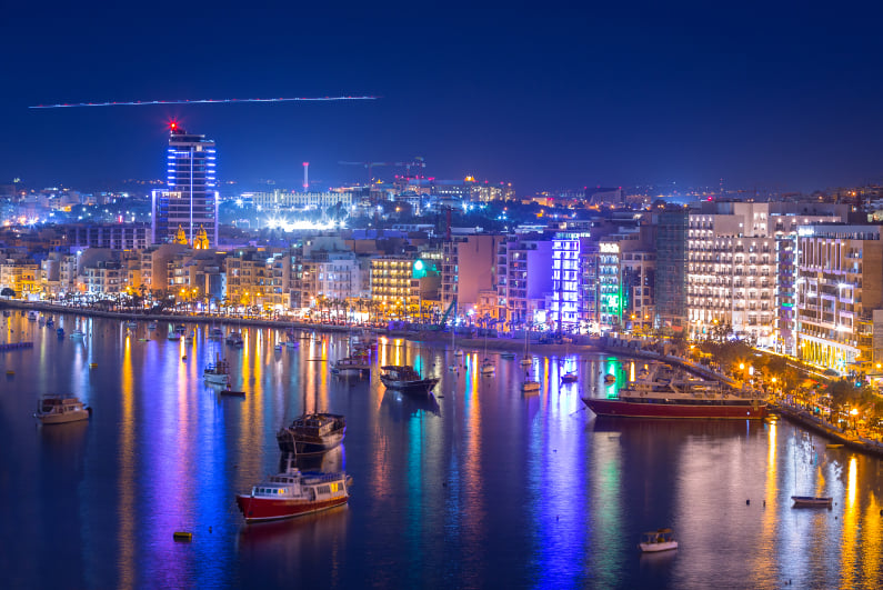 Sliema Harbor Malta