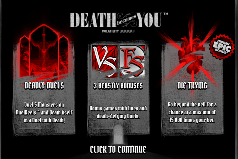 Death Becomes You slot screen