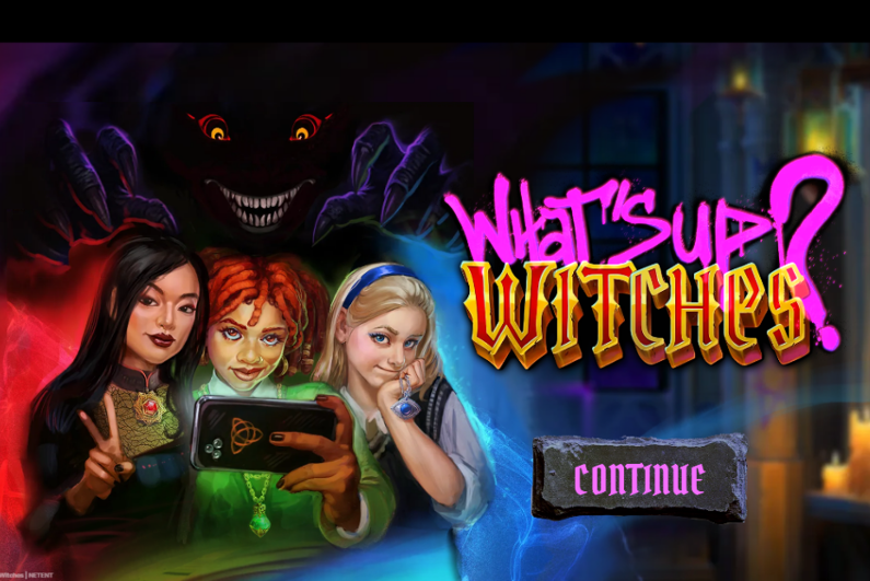 Whats Up Witches title screen