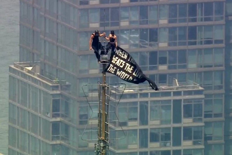 Empire State Building stunt