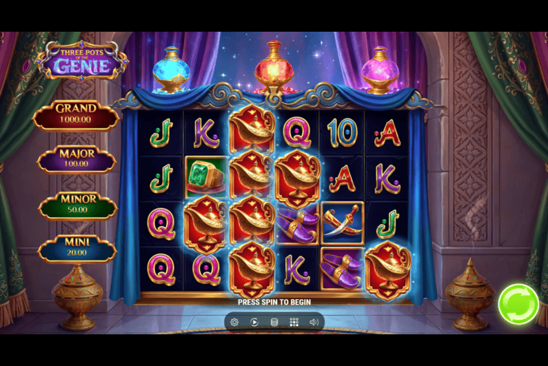 3 pots of genie