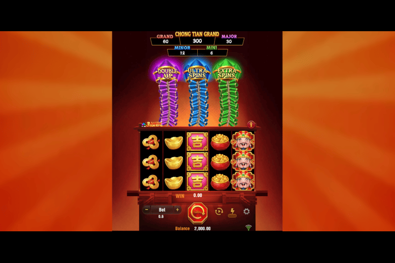3 Lucky Chong Tian Pao slot TaDa Gaming