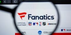 Fanatics logo on website