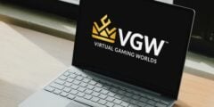 VGW logo on laptop