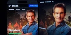 Survivor TV show on phone