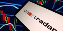 Sportradar logo on phone
