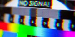 No signal screen on monitor
