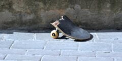 Broken skateboard